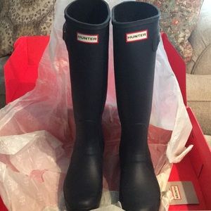 Navy Hunter Rain Boots